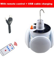 Rechargeable Waterproof Solar with USB Charging Light (Remote Control Wireless switch with manual switch)