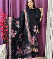 Embroidery and sequence work on pure cotton (NR-B03)